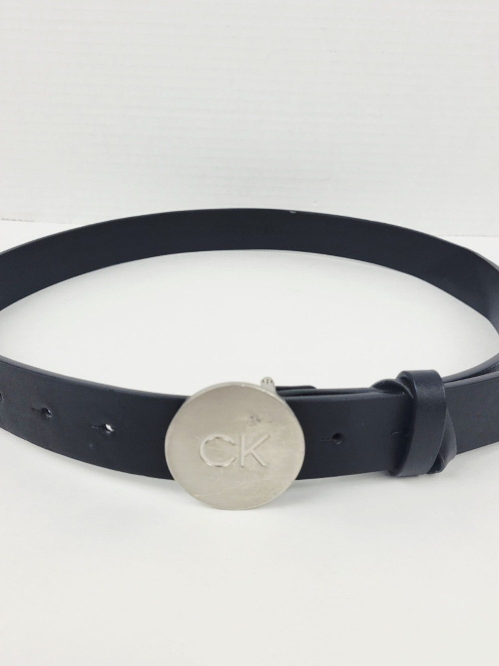 Calvin Klein Women’s Belt Size S/29-34.5~Synthetic Leather~CK Logo Buckle